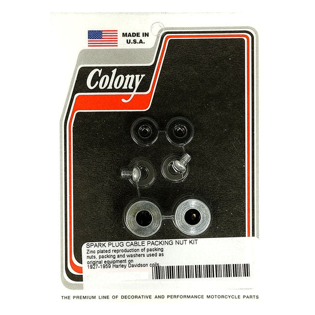 Colony Sparkplug Cable Nut Kit For Harley-Davidson