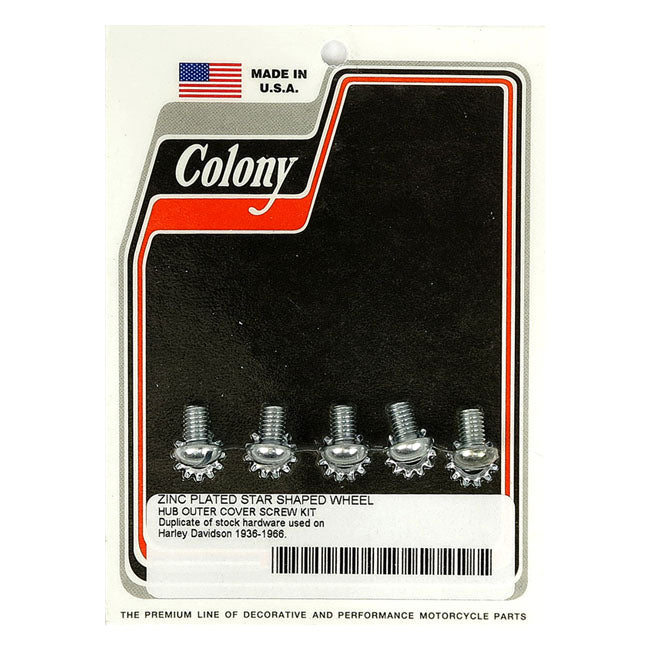 Colony Star Hub Screws & Washer Set For Harley-Davidson