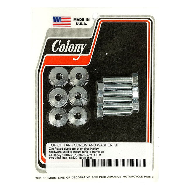 Colony Oil Tank Hardware Set For Harley-Davidson