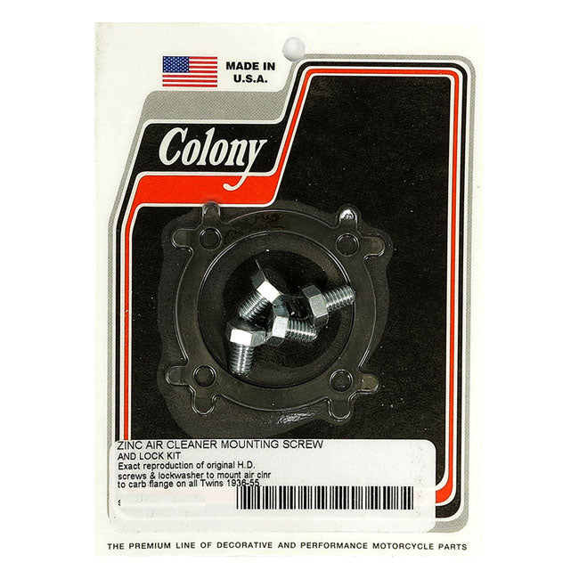 Colony Air Cleaner Mount Screw & Lock Kt For Harley-Davidson
