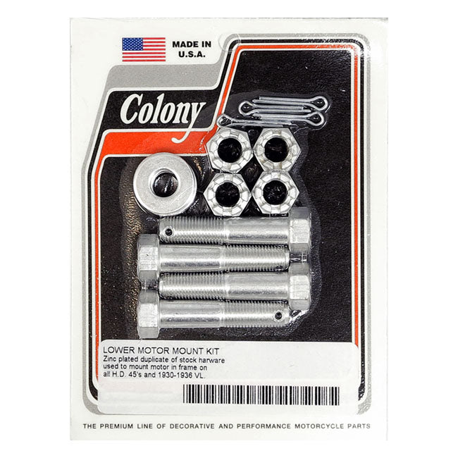 Colony Lower Motor Mount Kit Zinc For Harley-Davidson