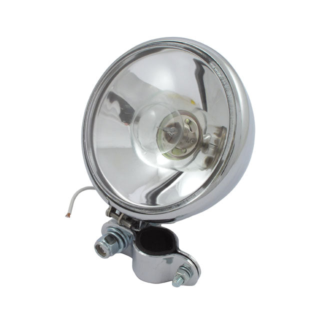 Early Spotlamp, With Clamp. 12-Volt For Harley-Davidson