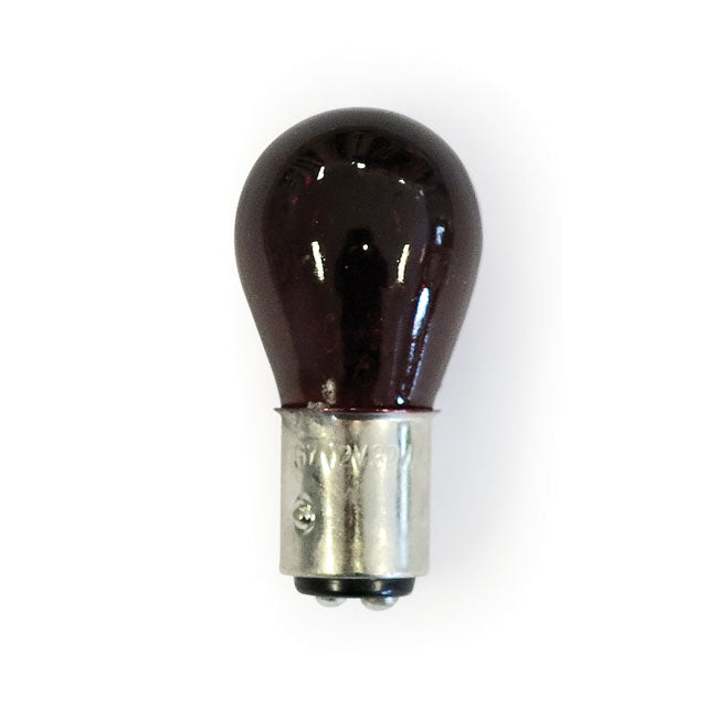 Red Light Bulbs, 12-Volt. Dual Filament For Harley-Davidson