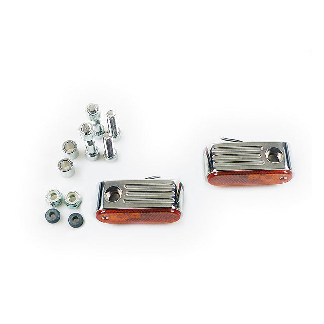 Lango, Turn Signals. Amber Lens For Harley-Davidson