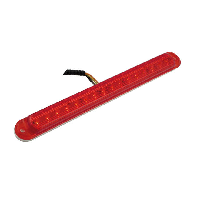 Chris Led Light Bar, Red Led, Red Lens For Harley-Davidson