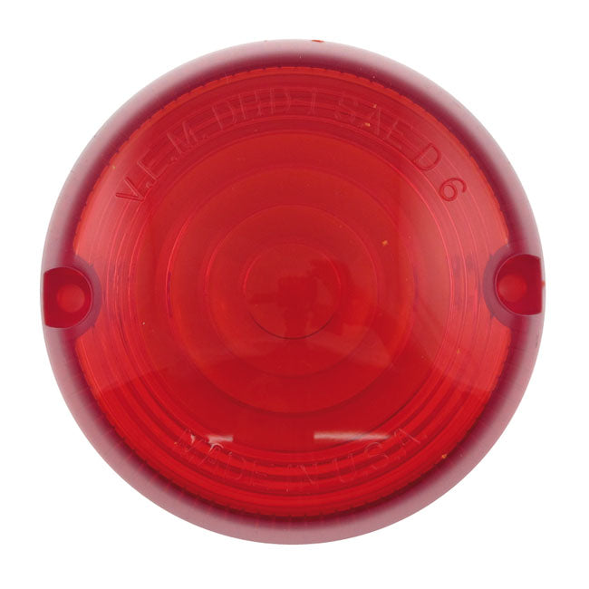 Chris Turn Signal Replacement Lens,Red For Harley-Davidson