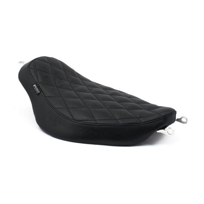 Rough Crafts Solo Seat Diamond Stitched For Harley-Davidson