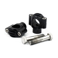 Finned Risers Black, 1" Handlebars For Harley-Davidson