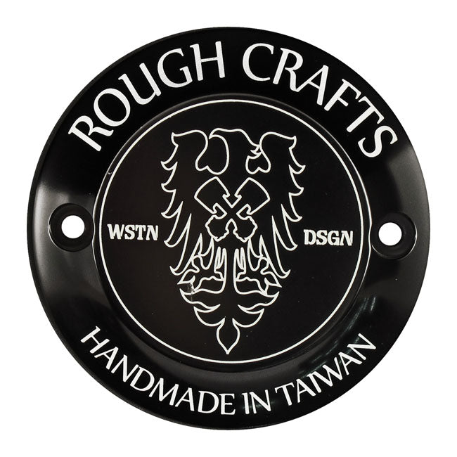 Rough Craft Point Cover Black, 2 Hole For Harley-Davidson