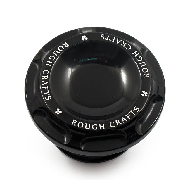 Groove Gas Cap Black For Harley-Davidson