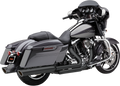 COBRA 4" 909 TWIN MUFFLERS FOR HARLEY-DAVIDSON 2017 - 2020 Black 909 Slip-On Mufflers