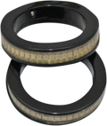 CUSTOM DYNAMICS AMBER WRAP-AROUNDS™ LED TURN SIGNALS LIGHT WRAP43 BLK SMK-AMB