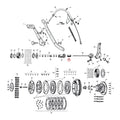 Bushing, Clutch Gear For Harley-Davidson