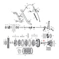 Lockwasher, Clutch Nut For Harley-Davidson