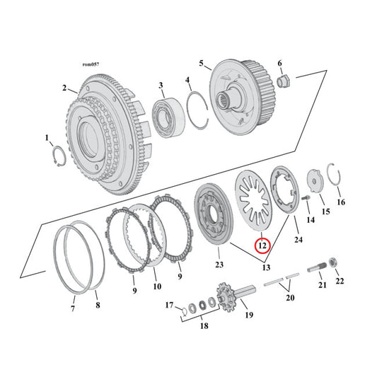 Barnet Diaphragm Clutch Spring, Std For Harley-Davidson