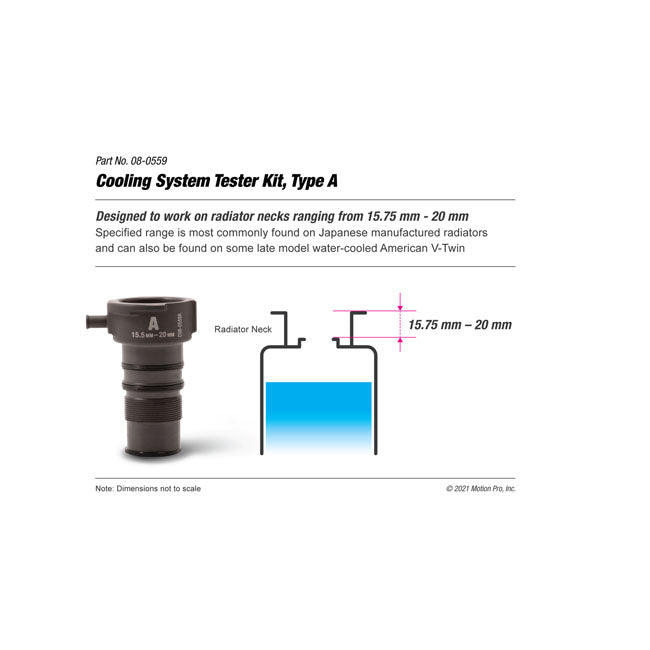 Motion Pro, Kühlsystem -Testwerkzeug