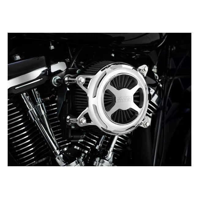 V&amp;H, Vo2 X Air Cleaner Kit. Chrome For Harley Davidson