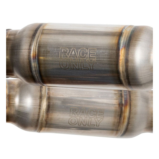 S&S, Race 2:1 Low Exhaust System. Stainless For Harley Davidson