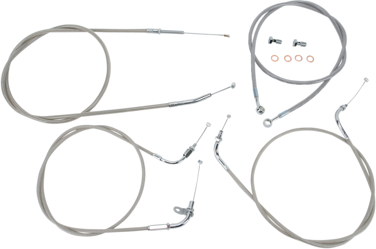 BARON HANDLEBAR CABLE AND LINE KITS CBL LINE KT 16" XVS650CL