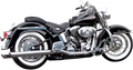 Bassani Slip-On Mufflers For Harley-Davidson Softail With True Dual Headers