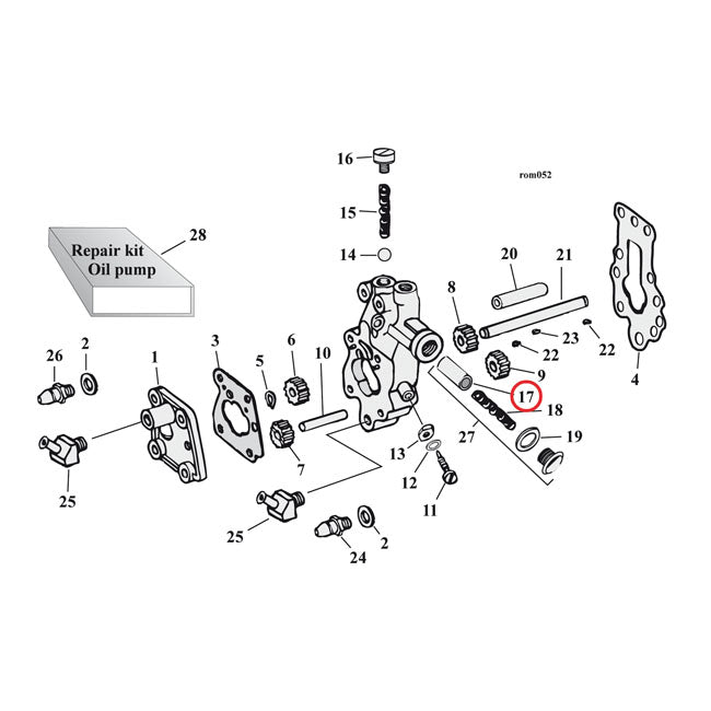 Relief Valve, Oil Pump for Harley Davidson