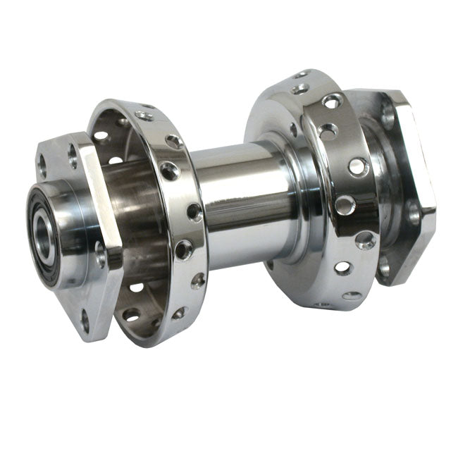 Chrome Dual Flange Hub Assy, Rear For Harley-Davidson