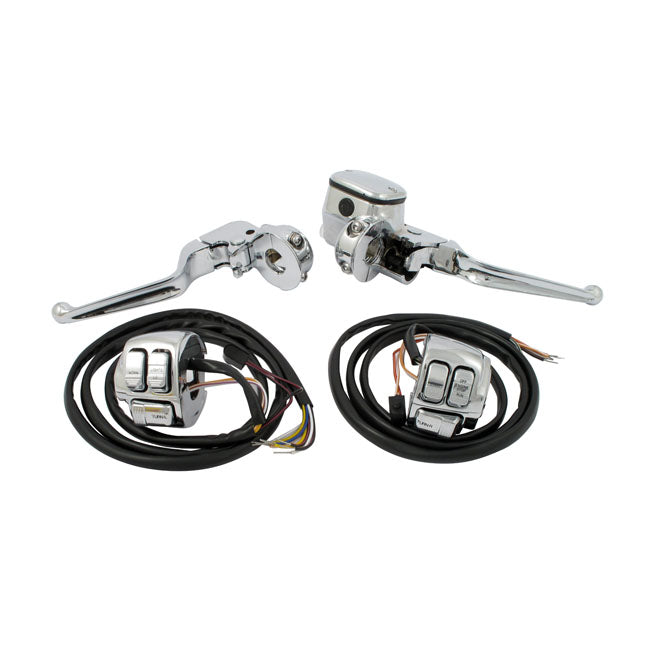 Handlebar Control Kit, 9/16 Inch Bore For Harley-Davidson