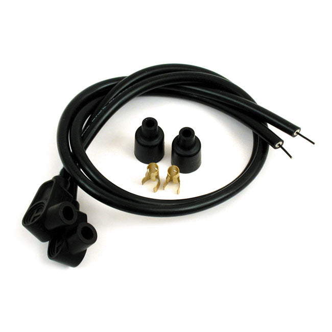 Taylor Spiro Plug Wires (BLACK) For Harley-Davidson