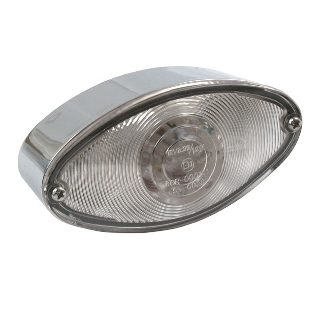 L.E.D. Cateye Taillight, Clear Lens For Harley-Davidson