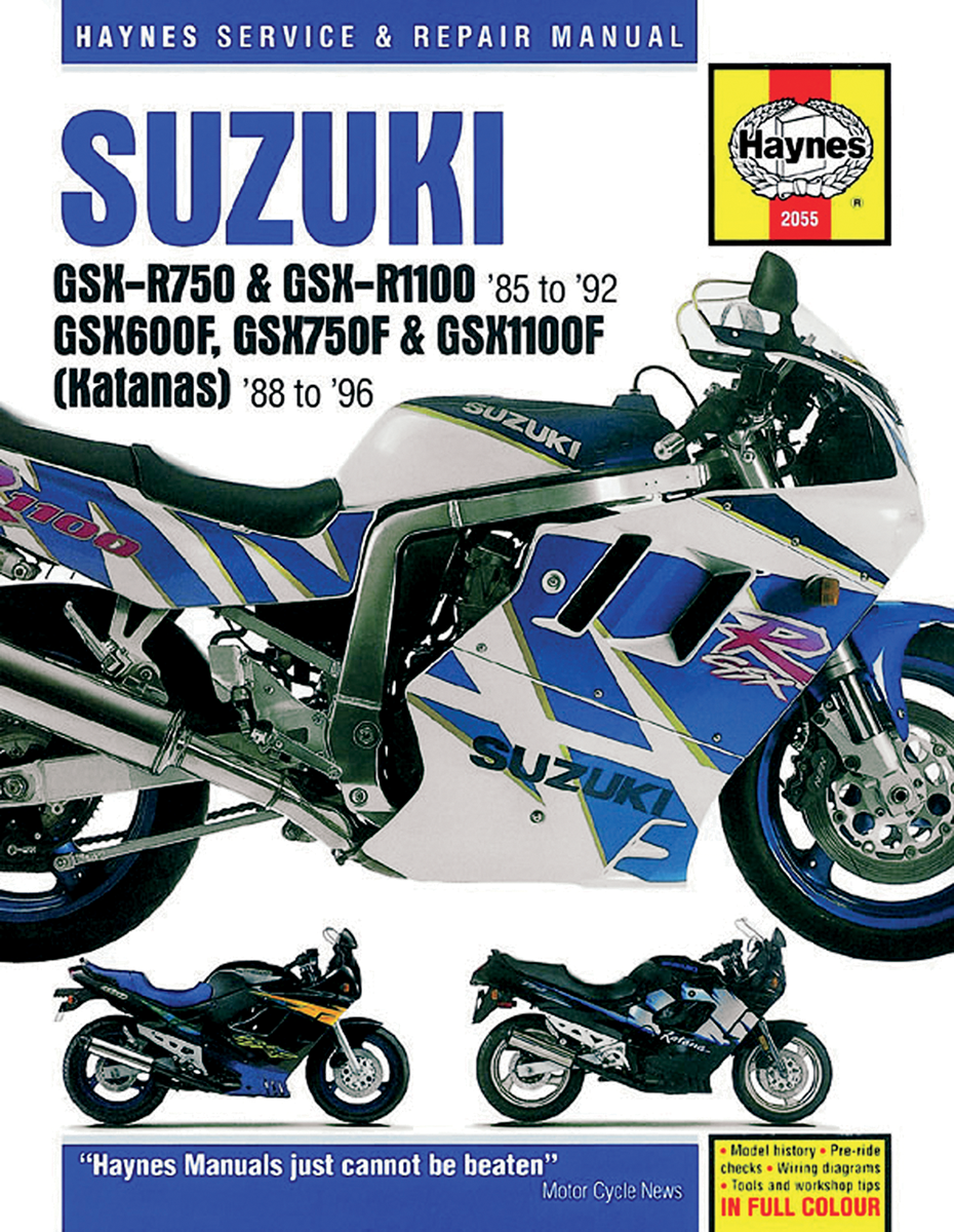 HAYNES MOTORCYCLE REPAIR MANUALS MANUAL SUZ GSX-R/KATANA