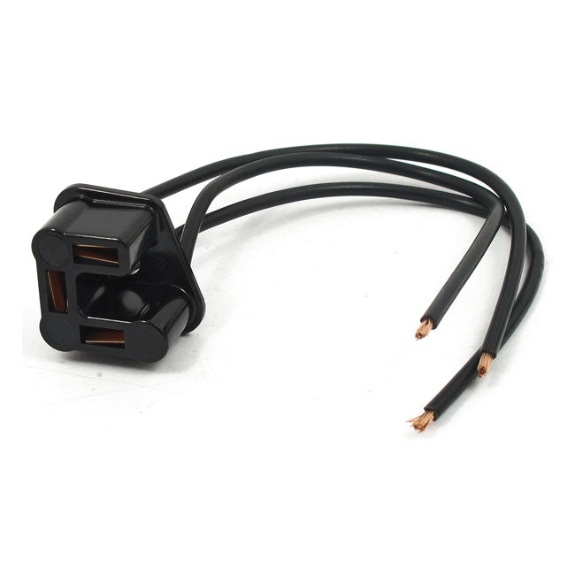 Headlamp Wiring Plug, 3-Prong For Harley-Davidson