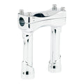 Murdock Chrome Risers, 6" Tall For Harley-Davidson