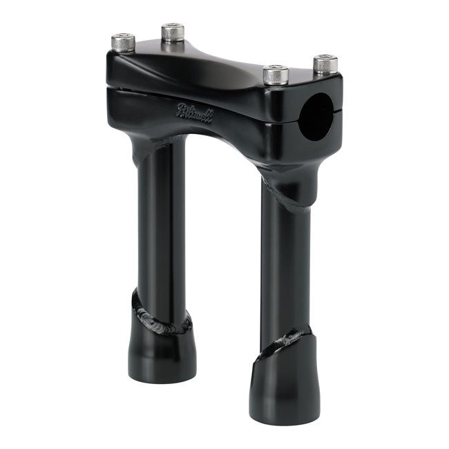 Murdock Black Risers, 6" Tall For Harley-Davidson