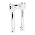 Murdock Chrome Risers, 8" Tall For Harley-Davidson