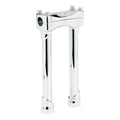 Murdock Chrome Risers, 10" Tall For Harley-Davidson