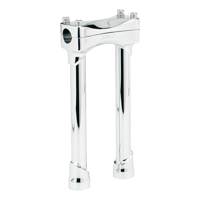 Murdock Chrome Risers, 10" Tall For Harley-Davidson
