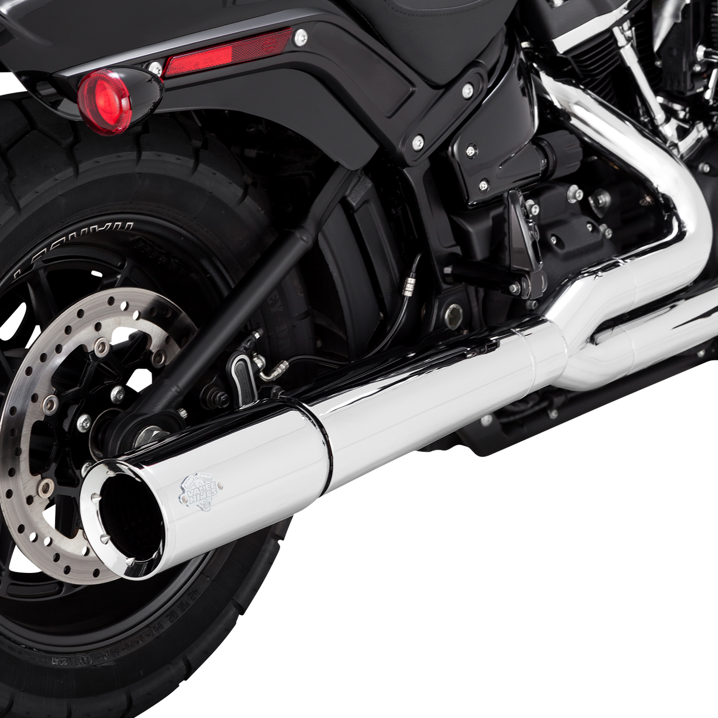 Auspuff Pro Pipe 2 System in 1 verchromt für Harley Davidson