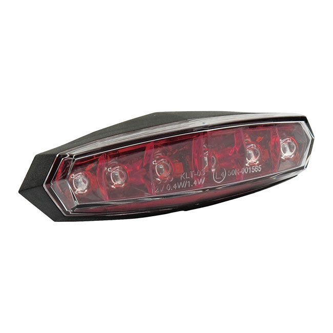 Overdrive Mini Taillight, Clear Lens For Harley-Davidson