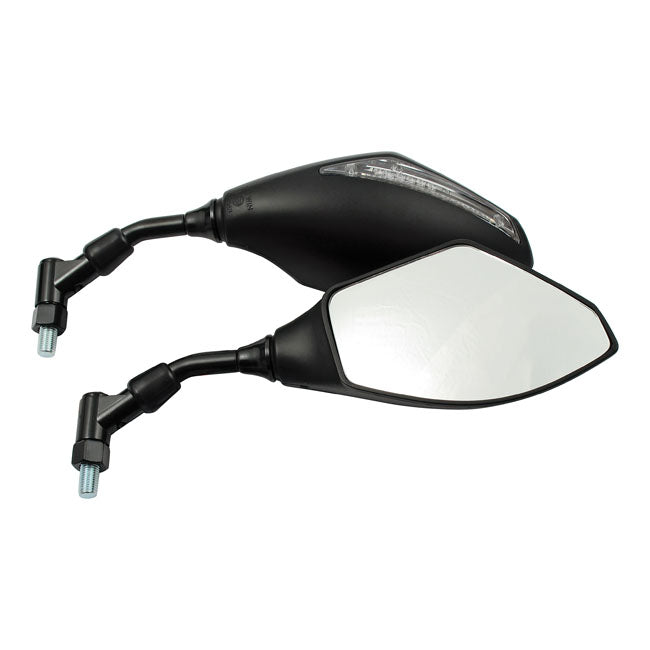 Wrapp, Led Turn Signal Mirrors For Harley-Davidson