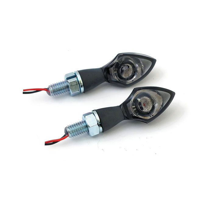 Led Turn Signals Pen Head Black For Harley-Davidson