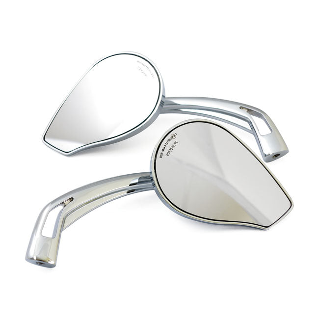 Mirror Set Phoenix 2 Chrome For Harley-Davidson