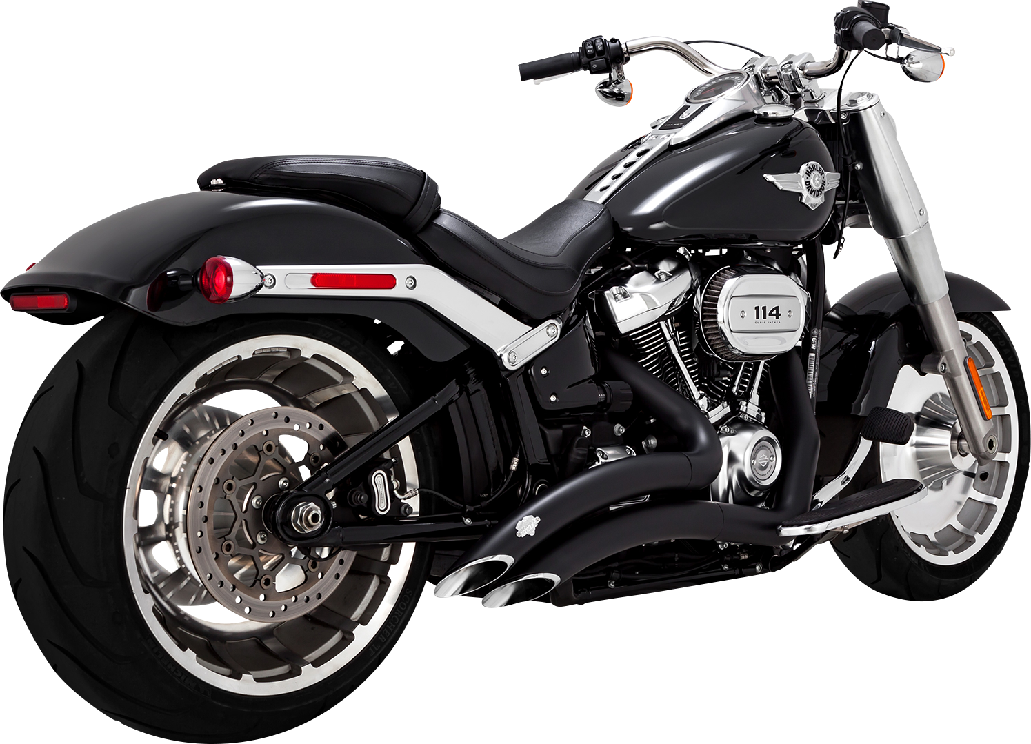 Sistema De Escape Big Radius Negro Para Harley Davidson