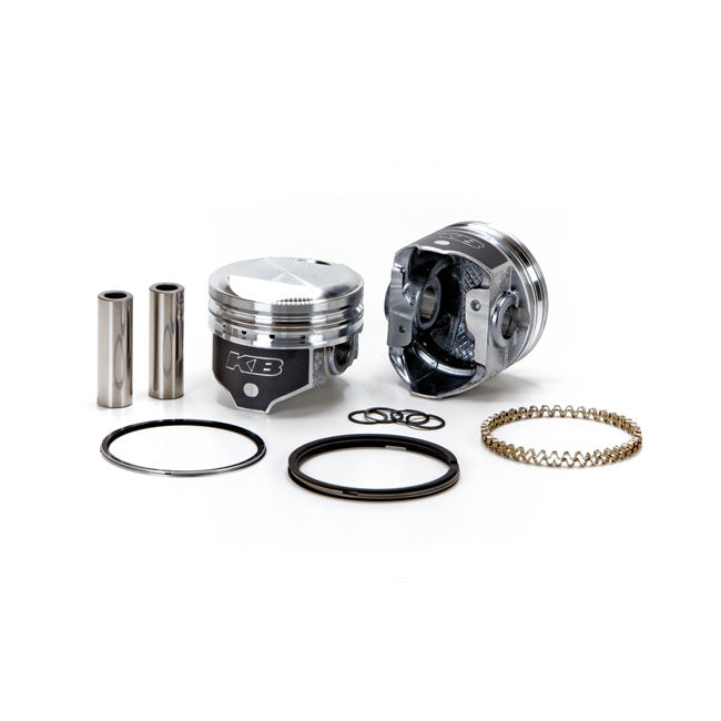 KB Performance, 1340Cc Evo B.T. Pop-Up Piston Kit. Std For Harley Davidson