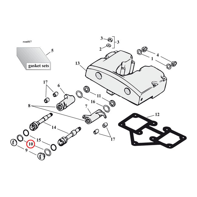 Washer, Rocker Shaft For Harley-Davidson