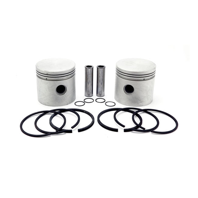 Kit De Pistón De Cabeza Plana De 80" De Repuesto. +.030" Para Harley Davidson