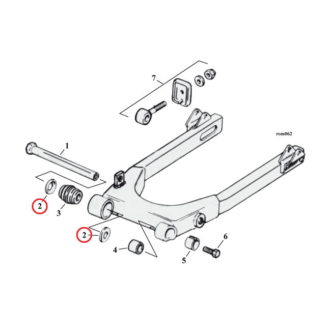Dust Shield, Bearing Swingarm For Harley-Davidson