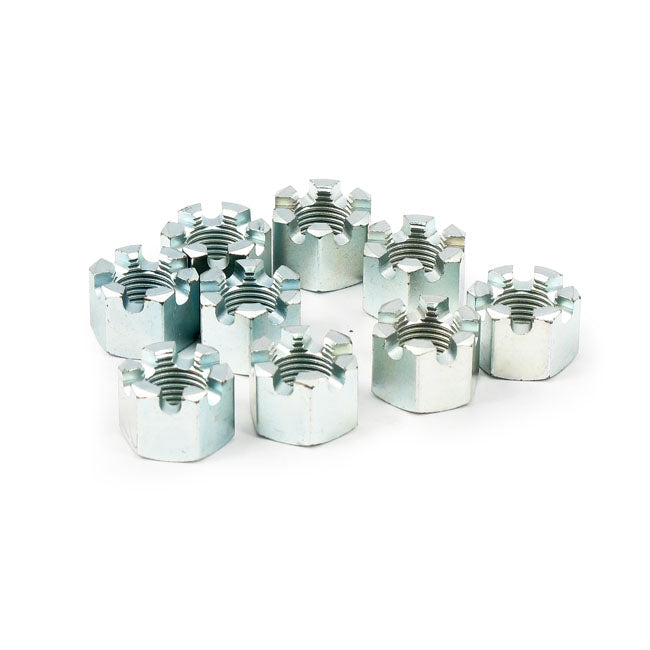 Flanged Castle Nut, Swingarm Pivot Shaft For Harley-Davidson