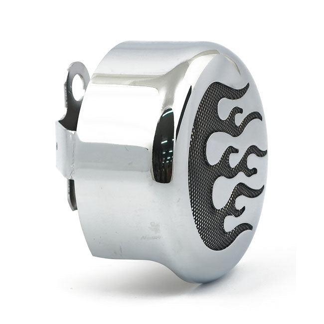 C-Round, Horn Cover. Flame For Harley-Davidson