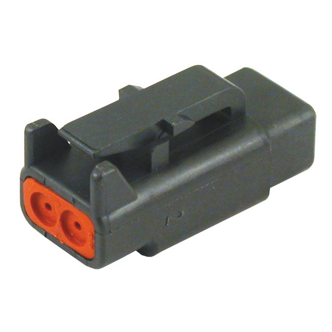 Namz Socket Housing, 2-Way, Black For Harley-Davidson