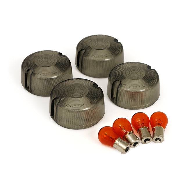 Turn Signal Lens Kit, Domed Lens For Harley-Davidson